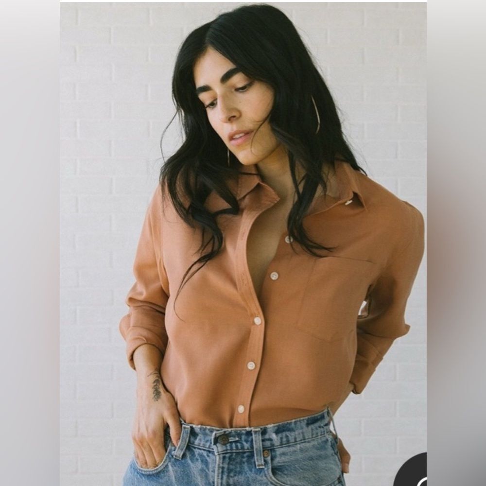 Tradlands Martine linen shirt size Small